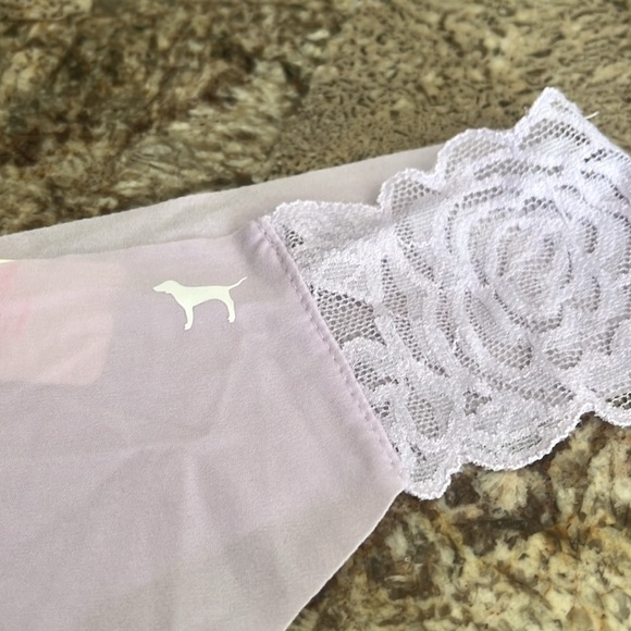 Pink by Victoria’s Secret seamless light purple thong, size M, NWT. - Picture 2 of 3